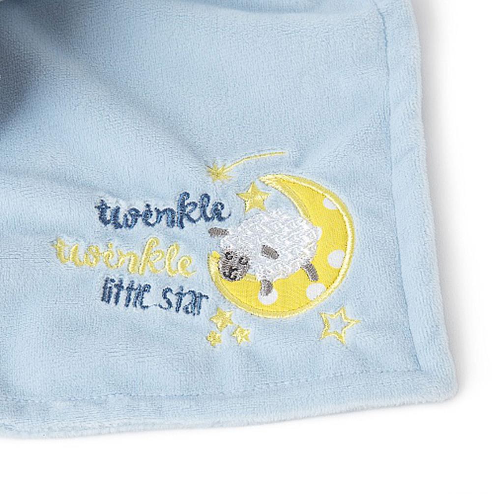 Tiny Tatty Teddy Bear Blue Baby Comforter Extra Image 1